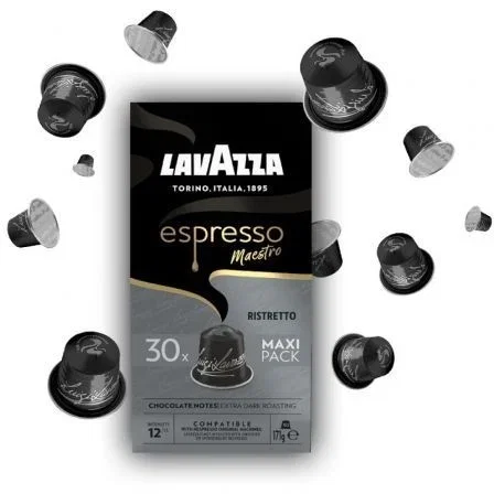 Nespresso Compatible - Lavazza Espresso Maestro Ristretto Cápsulas Caja 30 unidades Nespresso Compatible - Lavazza Espresso Maestro Ristretto Cápsulas Caja 30 unidades